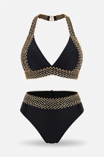 High Waist Bikini Set — Black