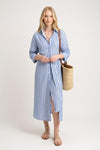 Striped Shirt Dress
