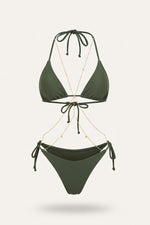 Underwire Bikini Set — Army Green