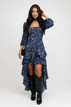 Printed Ruffle Dress