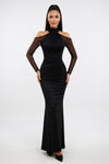 Draped Fishtail Dress