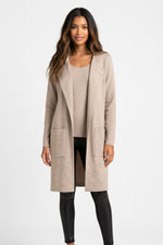 Tailored Wool-Blend Coat — Apricot