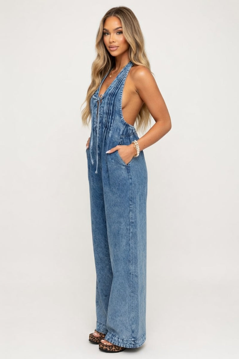 Sleeveless Jumpsuit — side view