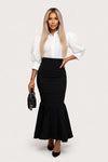 Fishtail Midi Skirt