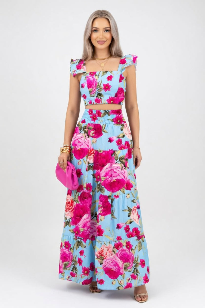 Camisole Top & Mini Skirt Co-ord Set — front view
