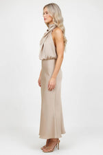 Satin Slip Dress — side view