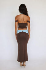 Halter Top & Low Waist Skirt Co-Ord — back view