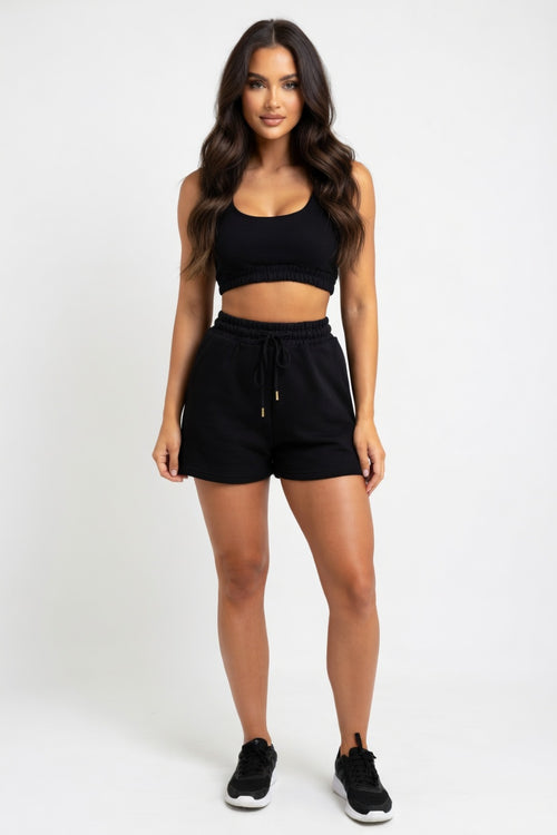 Double Layer Vest & Shorts Co-ord — front view