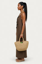 Backless Halter Maxi Dress — side view