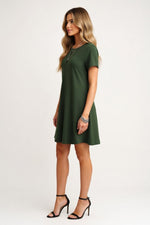 Short Sleeve Mini Dress — side view
