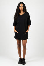 Cotton Utility Jumpsuit — Black