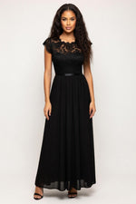 Chiffon Wrap Dress — front view