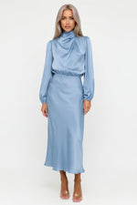Draped Halter Dress — GQTG143