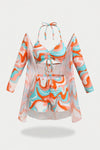 Mesh Three-Piece Swimwear Set