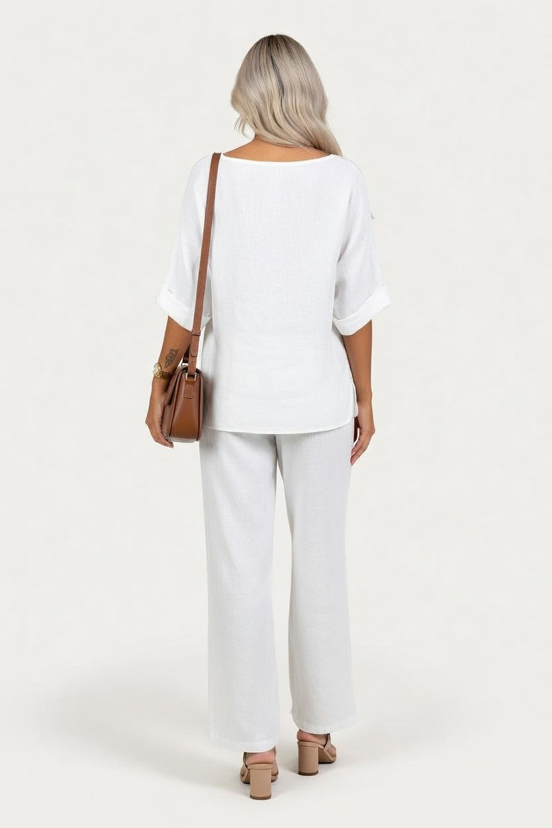 Relaxed Two-Piece Set — back view