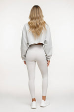 Cropped Long Sleeve Top — back view