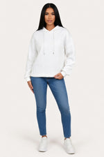 Hooded Cotton Sweatshirt — White