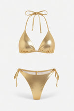 Lace-Up Bikini Set — front view