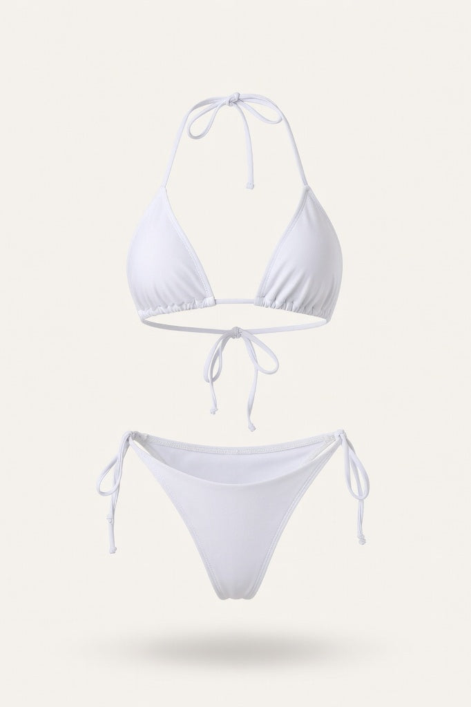 High Waist Bikini Set — White