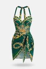Printed Swimwear Set — Green