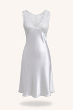 Lace Slip Nightgown — White