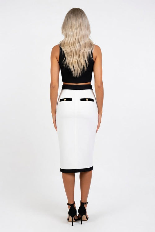 Bandage Mini Skirt — back view