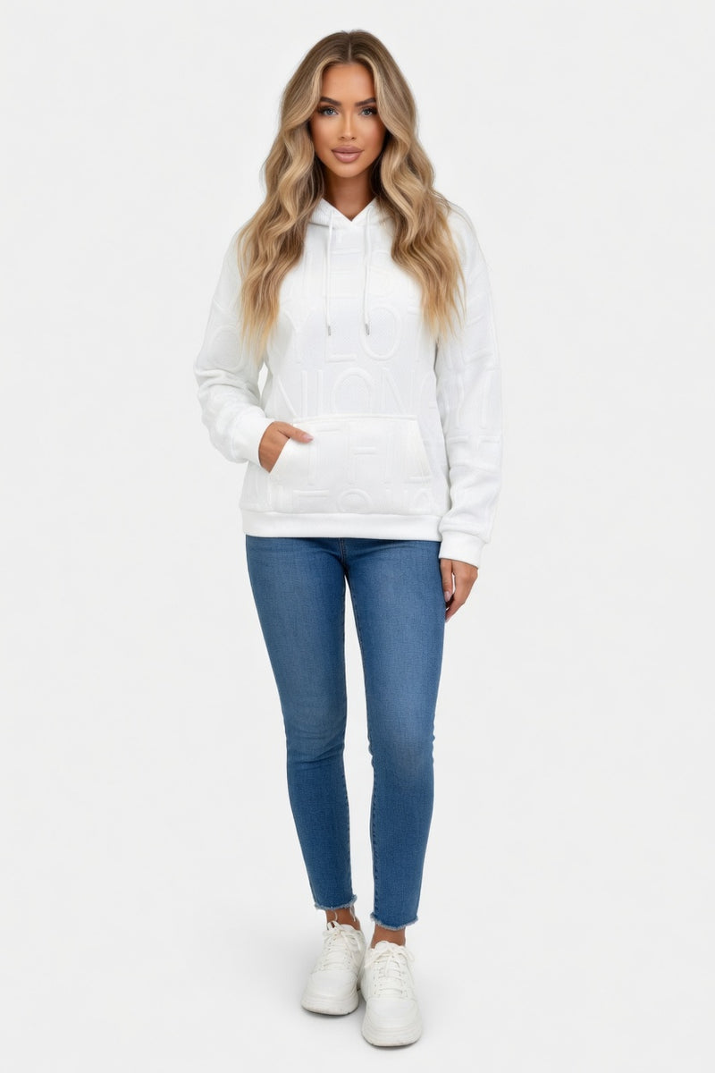 Letter Print Sweatshirt — front view