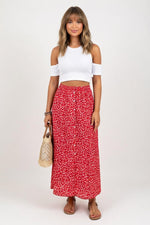 Button Detail Mini Skirt — front view