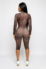 Leopard Print Co-ord Set — back view