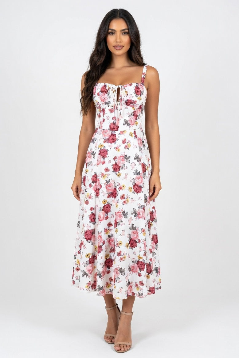 Strappy Back Maxi Dress — Dried Rose