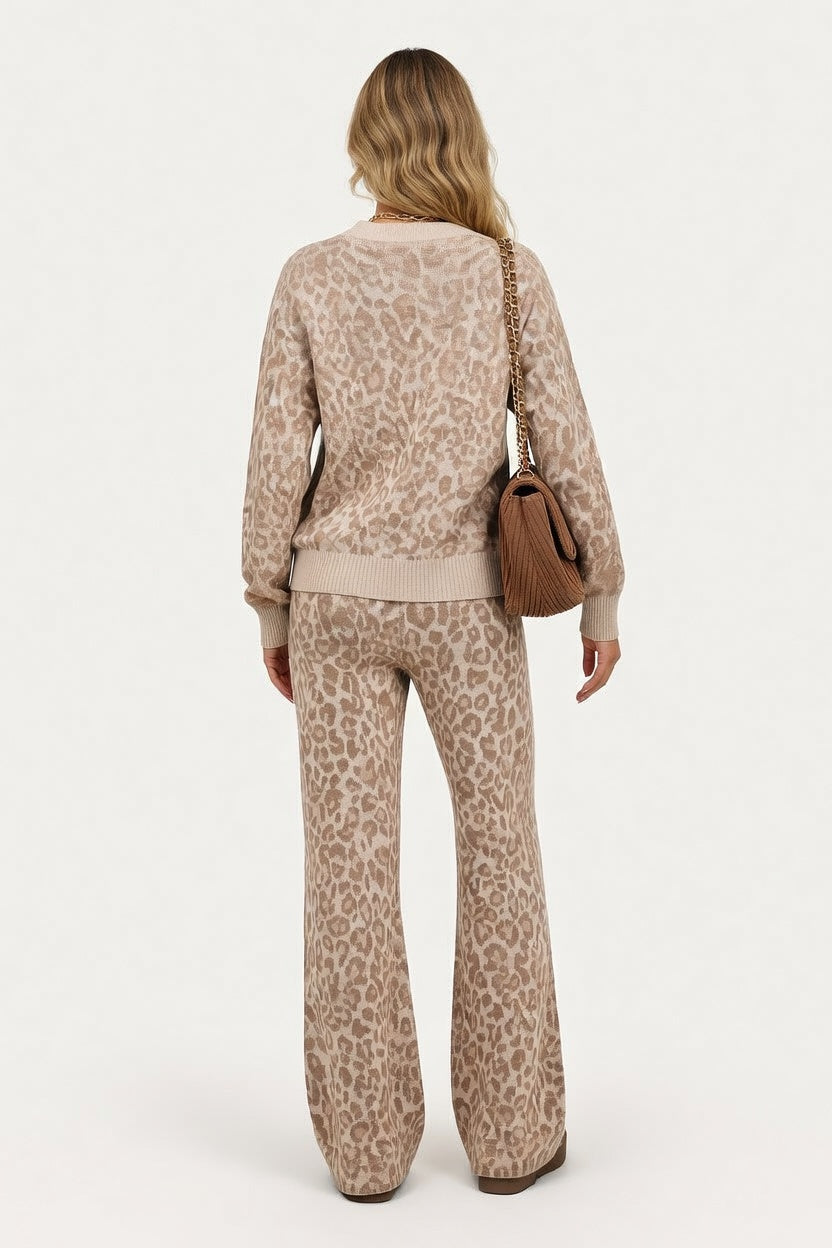 Leopard Print Co-ord Set — back view