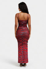 Halter Backless Mini Dress — back view