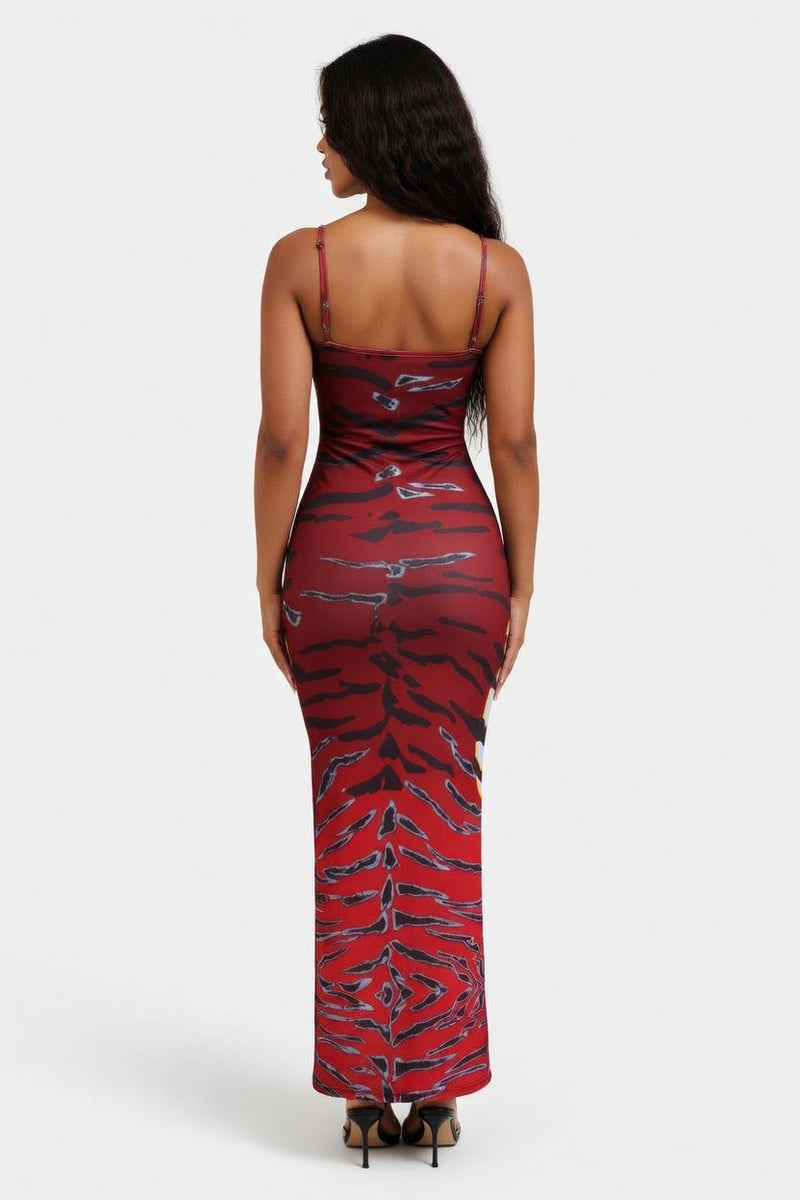 Halter Backless Mini Dress — back view