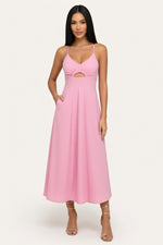 Halter Pocket Dress — Pink