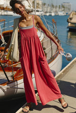 Off-Shoulder Column Dress — Red — colour variant