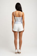 Sequin Tube Top — back view
