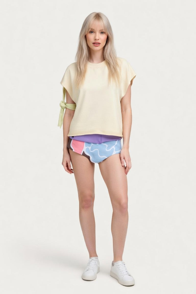 Draped Viscose Tank — front view
