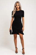 Short Sleeve Jumpsuit — Black
