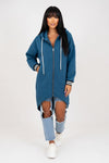 Hooded Cardigan Sweatshirt