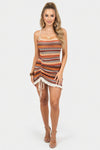 Embroidered Halter Dress