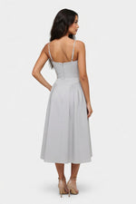 Halter Midi Dress — back view