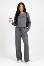 Tailored Co-ord Set — Dark Grey