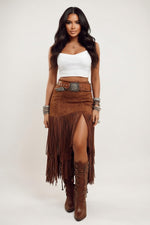 Tassel A-Line Skirt — front view