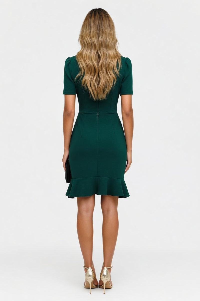 Short Sleeve Jumpsuit — back view