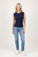 Ribbed Knit Tank Top — front view
