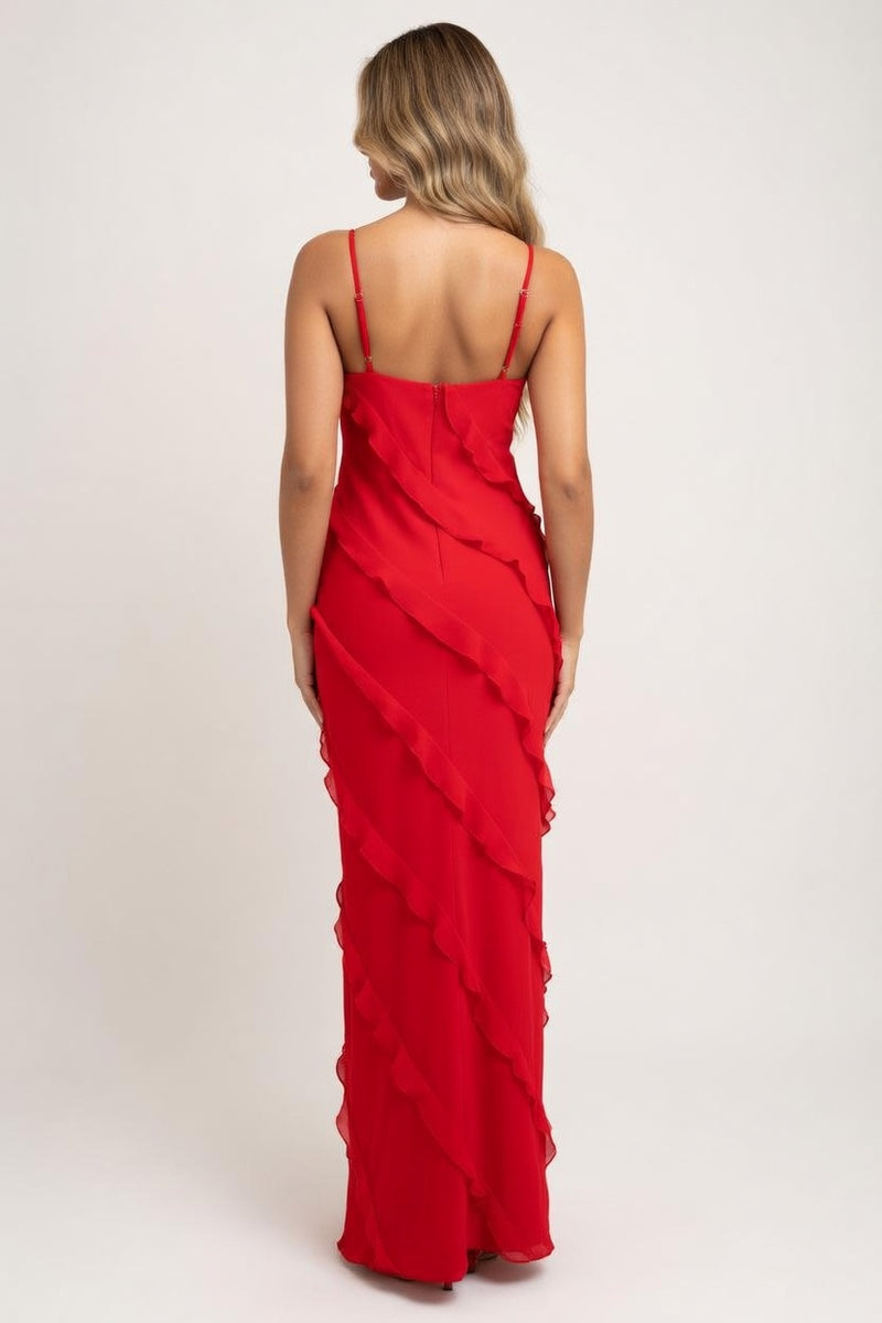 Halter Backless Dress — back view
