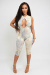 Leopard Print Cut-Out Jumpsuit