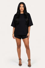 Loose Fit Co-ord Set — Black