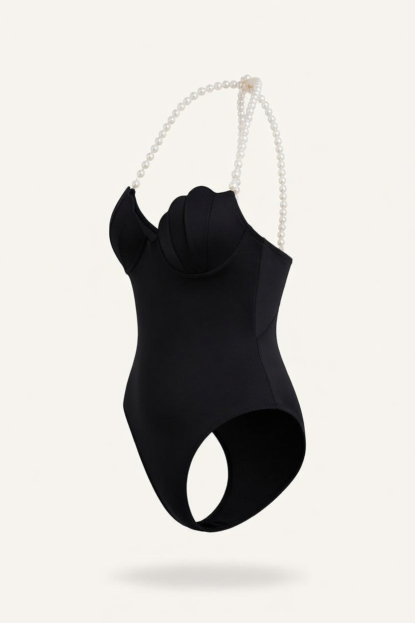 Shell Cup One-Piece Swimsuit — side view