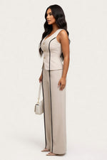 Contrast Sleeveless Co-ord Set — side view